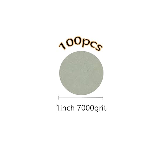 100pcs 1inch 7000 Grit Hook and Loop Sandpapers Sander Disc Sanding for Drill Grinder Rotary Tools