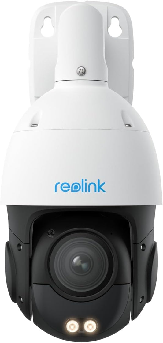 REOLINK RLC-823S2, Smart 4K/8MP UHD PTZ Dome Security Camera with Cutting-Edge 16X Optical Zoom and 3D Zoom, Spotlights Color Night Vision, Person/Vehicle/Animal Detection, 2 Way Talk, 24/7 Recording