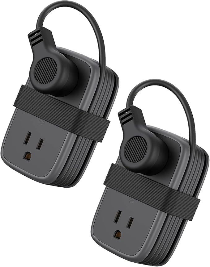 2 Pack Travel Power Strip with USB C Port, NTONPOWER Flat Plug Extension Cord with 4 Outlets 3 USB (1 USB C) for Cruise Ship, 4ft Wrapped Short Extension Cord for Home Hotel Travel Essentials