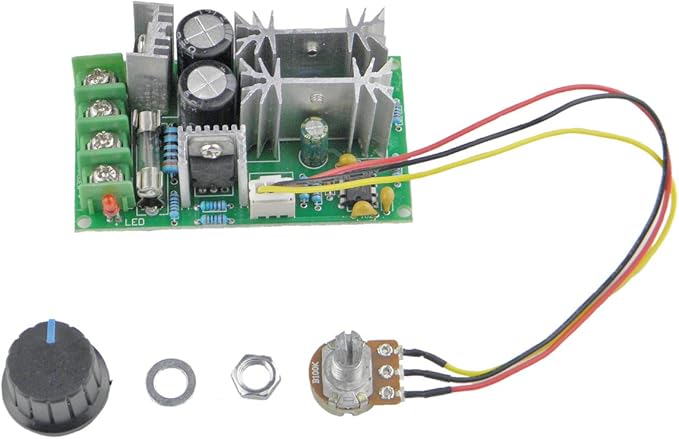 CHANCS Mini Electric Motor 775 DC 12V/24V with Drill Chuck and PWM DC Motor Speed Controller