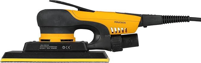 Mirka DEOS Direct Electric Orbital Sander Tool 383XCV / 2.75 inch x 8 inch / 3mm orbit/Dust-free Sanding / MID3830201US