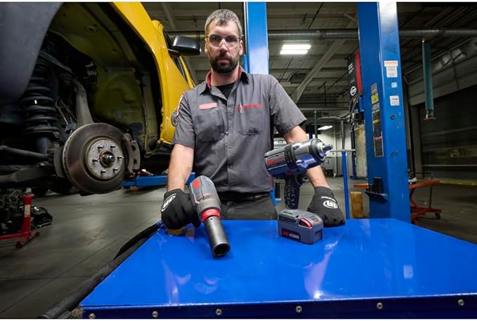 Ingersoll Rand 2236QPTIMAX DXS2 1/2" Air Impact Wrench, Quiet, 1500 ft-lb Torque, Titanium Hammercase, Pin Retainer, Pistol, Interchangeable Anvil, Multi-functional Tool
