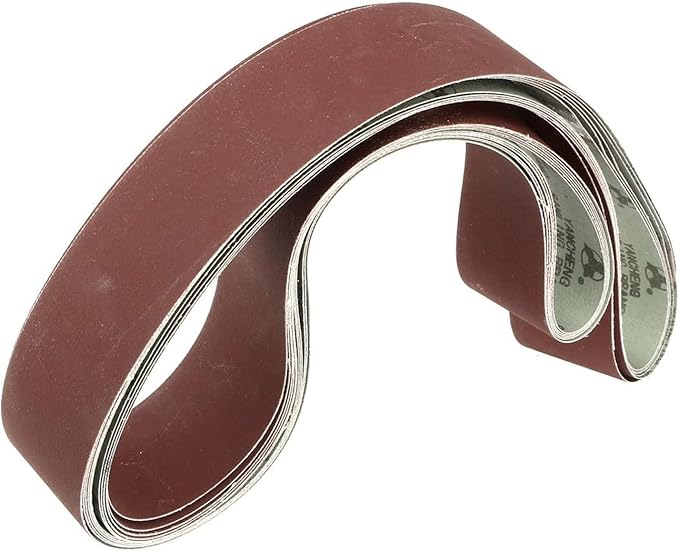 6 Pack 2 x 72 inch Sanding Belts 600 Grit Sanding Paper, Aluminum Oxide Abrasive Sander Belts for Metal Grinding Woodworking