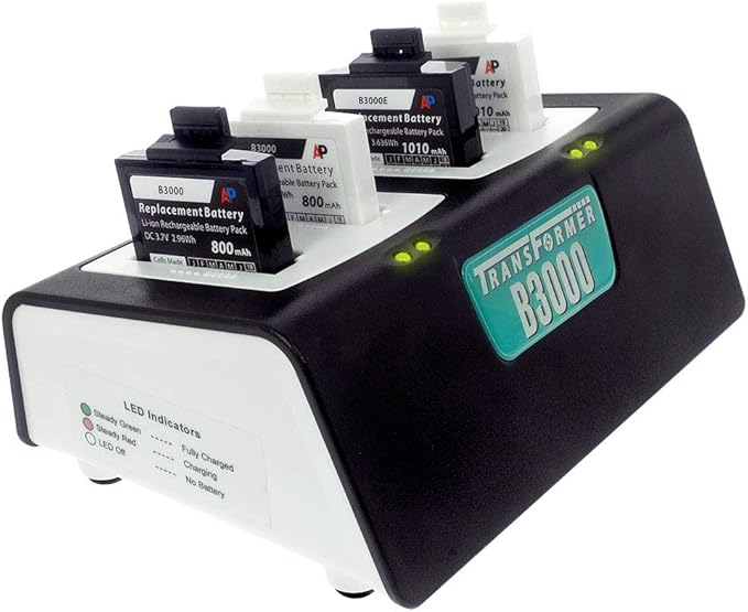 Artisan Power 4-Bay Battery Charger Transformer for Vocera B3000 | USB Type C Power Supply and LED Lights | Compatible with Battery Models 230-01977, 230-01980, 230-02020 and 230-02021