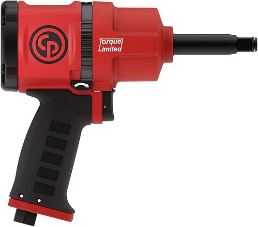 Chicago Pneumatic CP7748TL-2-1/2 Inch Air Impact Wrench with 2 Inch Extended Anvil, Torque Limited, Pistol Handle, Max Torque Reverse Output 960 ft.lbs / 1300 Nm - 7000 RPM, Twin Hammer