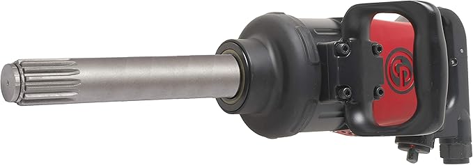 Chicago Pneumatic CP7782-SP6 Impact Wrench (#5 Spline), 6 Inch Ext. Anvil, Air Gun Industrial Repair & Assembly Tool, D-Handle, Pinless Rocking Dog, Max Torque Output 1920 ft. lbf/2600 Nm, 5200 RPM