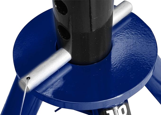 TCE 10 Ton (20,000 lb) Capacity Heavy Duty Steel Jack Stands, Medium Profile, 2 Pack, T70071 , Blue