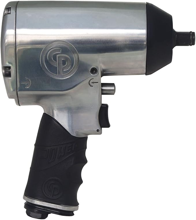 Chicago Pneumatic CP749 Air Impact Wrench (1/2 Inch), Air Impact Gun Industrial Repair & Assembly Tool, Pistol Handle, Twin Hammer, Max Torque Output 610 ft. lbf/827 Nm 6400 RPM