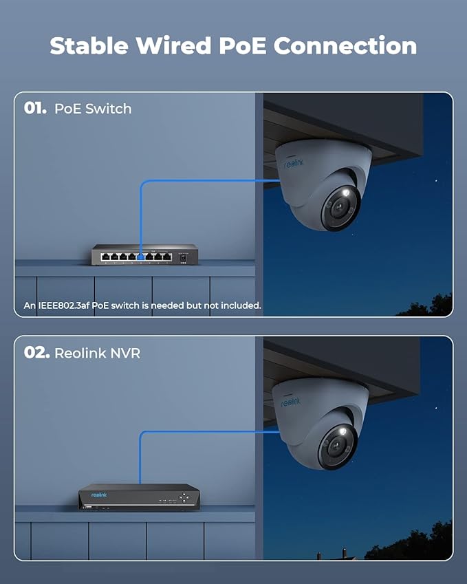 REOLINK 12MP PoE IP Camera Outdoor, 97° Wide Angle Dome Security Camera for Home Surveillance, Human/Vehicle/Pet Detection, 700lm Color Night Vision, 2 Way Talk, Up to 256GB microSD Card, RLC-1224A