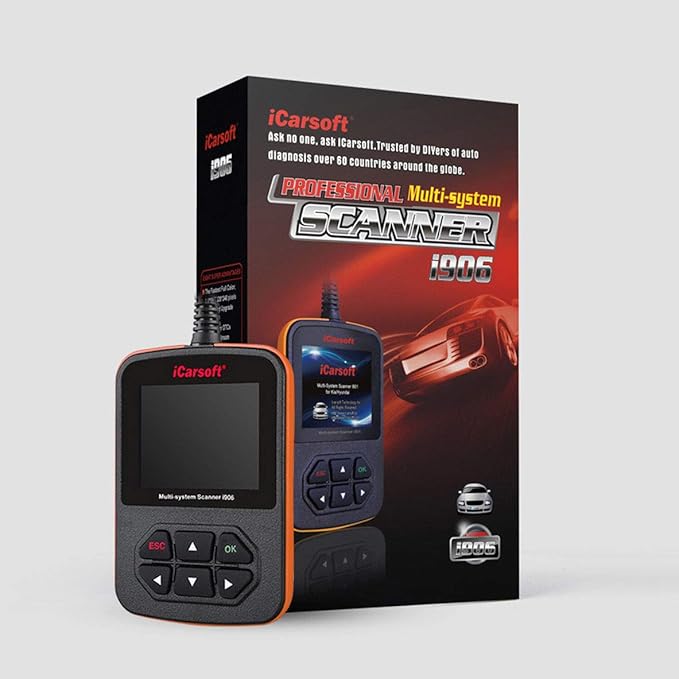 iCarsoft i906 Compatible for Volvo/Saab OBD2 Diagnostic Scanner Multi-System Engine ABS SRS