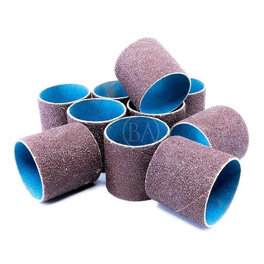 Benchmark Abrasives 2" x 2" Aluminum Oxide Sanding Bands, Spiral Bands Rotary Sander Attachment for Drill & Die Grinder, Metal Polishing, Sanders for Woodworking - Sander Tool (10 Pack), 36 Grit