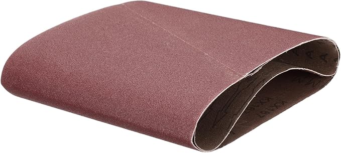 uxcell 2pcs 8" x 19" Sanding Belts 120 Grits Aluminum Oxide Abrasive Belt Sander Paper Sanding Papers for Metal Wood Grinding Polishing, Reddish Brown