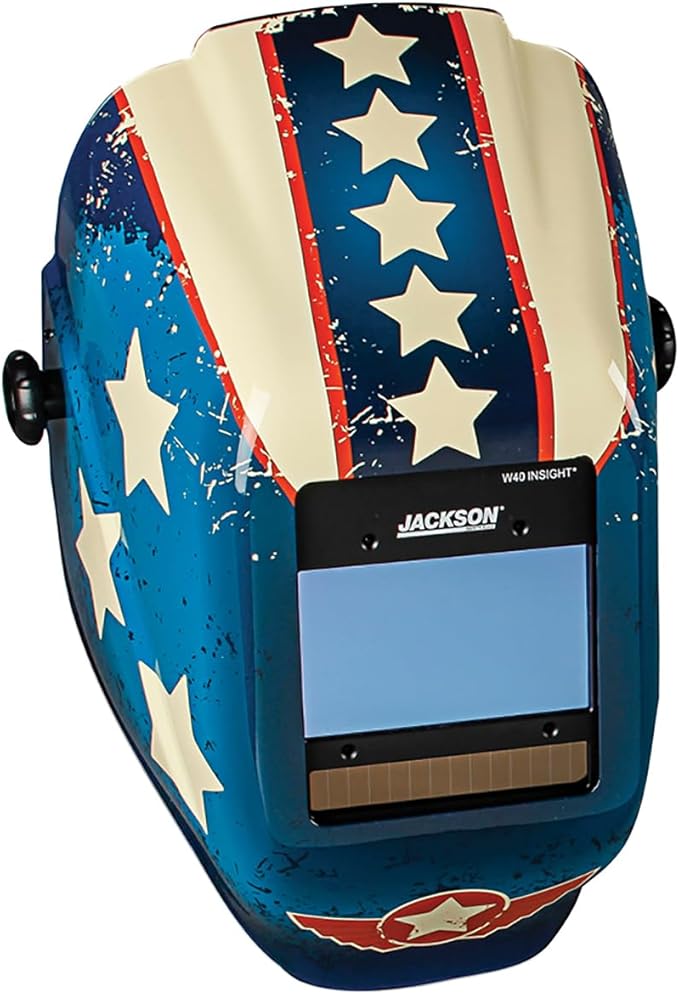 Jackson Safety HLX 100 Welding Hood - Ultra Lightweight Auto Darkening Welding Helmet with Insight Digital Variable ADF - ANSI Z87.1