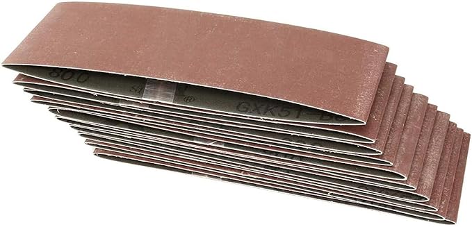 10 Pack 3 x 18 inch Sanding Belts 800 Grit Sanding Paper, Aluminum Oxide Abrasive Sander Belts for Metal Grinding Woodworking
