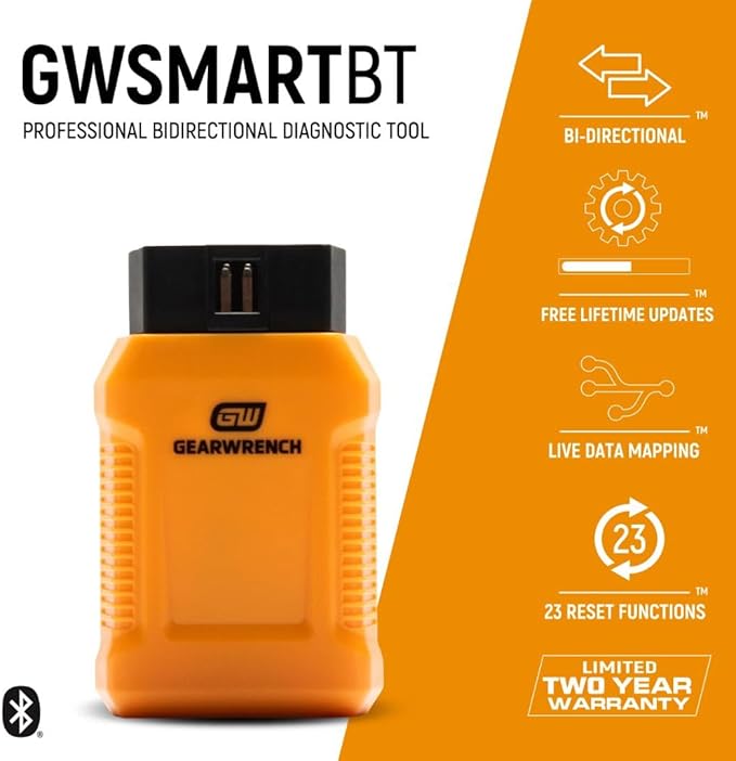 GEARWRENCH Professional Bi-Directional Diagnostic Scan Tool | GWSMARTBT