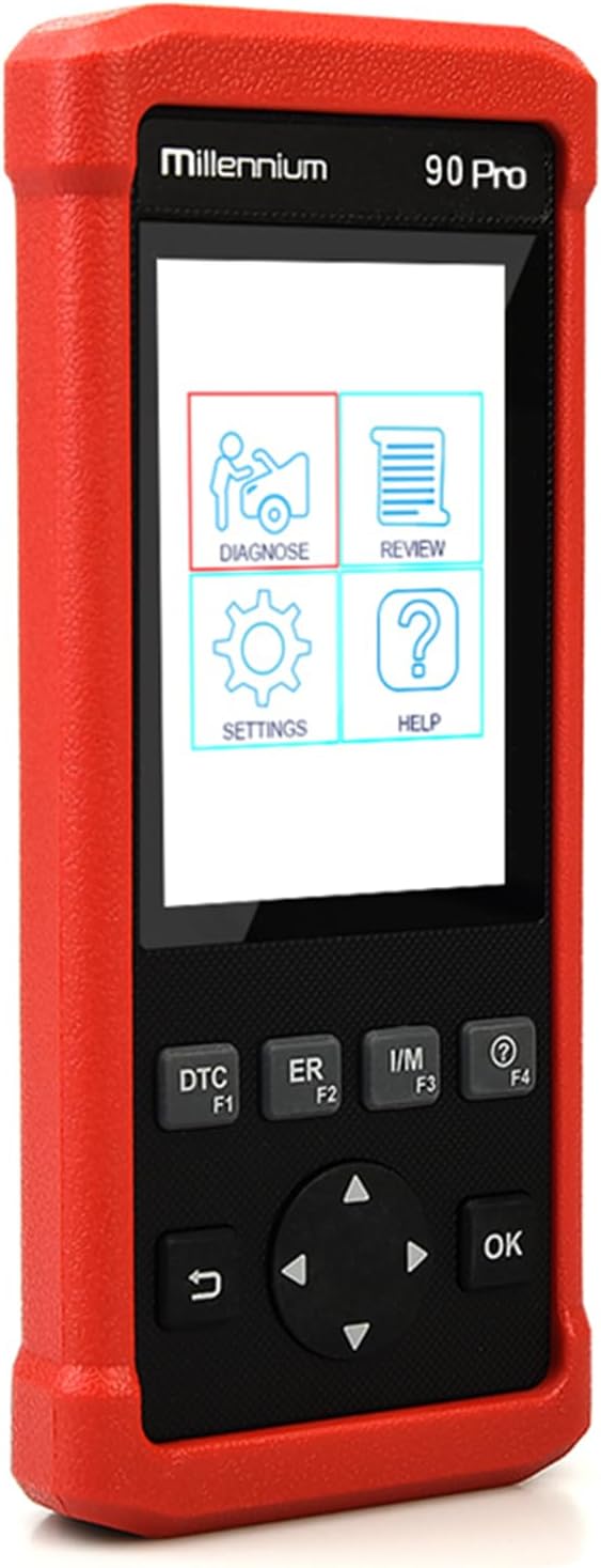 LAUNCH Millennium 90 Pro OBD2 Scanner, DIY Full OBD Function Car Code Reader, Check Engine/ABS/SRS/Transmission Diagnostic Scan Tool, Oil/EPB/BMS/DPF/SAS Reset/ABS Bleeding Car Scanner, Free Update