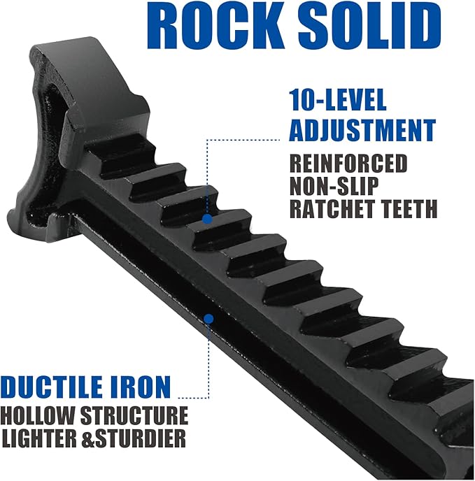 TCE AT43005AU Torin Steel Heavy Duty Jack Stands: Double Locking Pins, 3 Ton (6,000 lb) Capacity, Blue, 1 Pair (2 Pack)