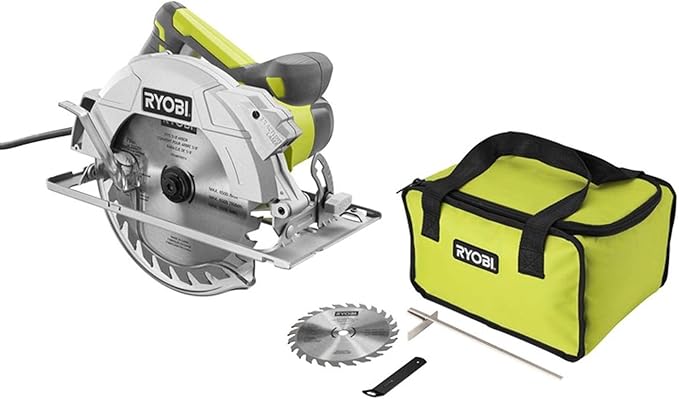 Ryobi ZRCSB144LZK 15 Amp 7-1/4 in. Heavy-Duty Circular Saw with Exactline Laser (Renewed)