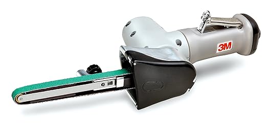 3M File Belt Sander - Pneumatic Belt Sander - .6 Horsepower Motor - 2200 RPM - Air Powered Sander - For Metal Finishing and Deburring - 28366