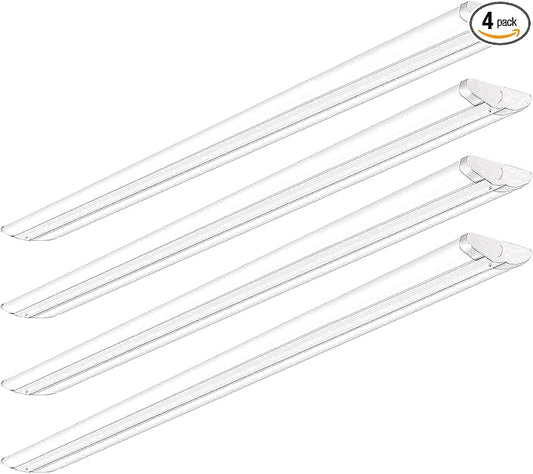 AntLux 110W 8FT LED Shop Lights Ultra Slim LED Wraparound, 12600LM, 4000K, 8 Foot Strip Light, Flush Mount Garage Office Warehouse Ceiling Lighting Fixture, 8 Foot Fluorescent Tube Replacement, 4 Pack