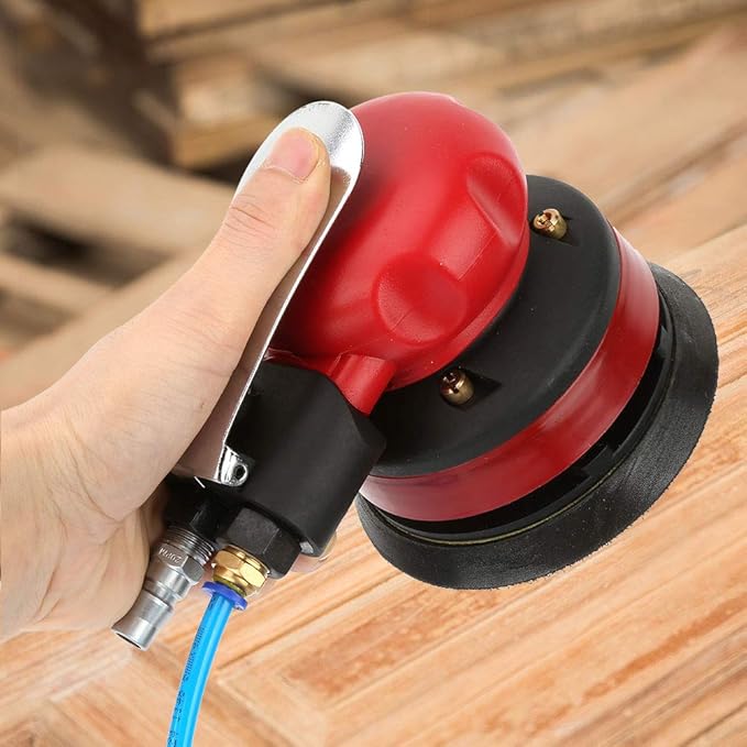 Pneumatic Water Sander, 5" Pneumatic Polisher Air Water Sander 1/4" Inlet Grinding Machine Kit