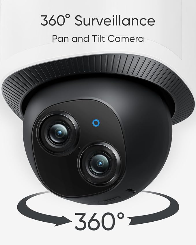 eufy Security Camera Floodlight Camera E340 Wired, Security Camera Outdoor, 360° PTZ, 24/7 Recording, 2.4G/5G Wi-Fi, 2000 LM, Motion Detection, Built-In Siren, Dual Cam, HB3 Compatible, No Monthly Fee