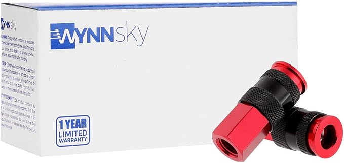 WYNNsky Air Hose Fitting, AMT Style Universal Air Coupler with 1/4''NPT Female Threads, 10 Pieces Air Compressor Accessories Fittings