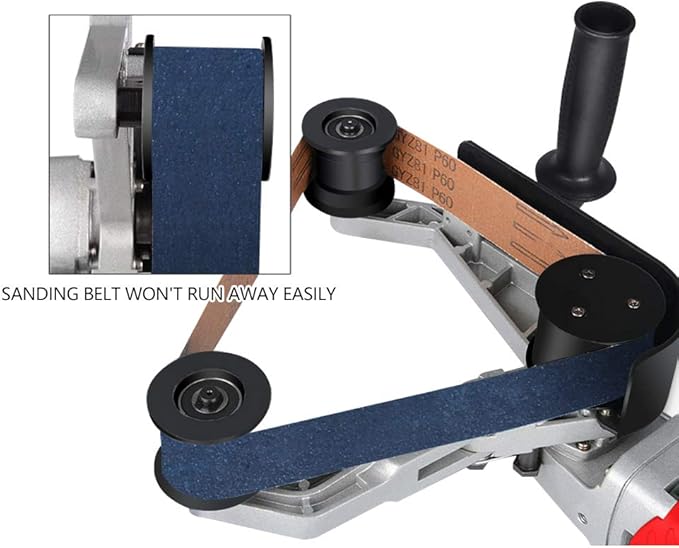 SPTA 110V 800W Professional Stainless Steel Pipe Tube Polisher Sander with Alumina Oxide Sanding Belt, Silicon Carbide Wheel, Pole Burnishing Polisher Machine