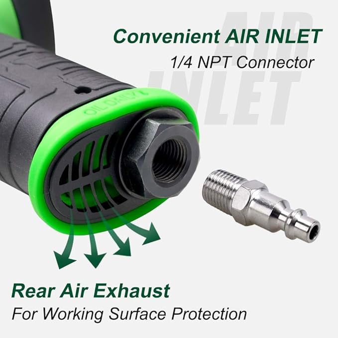 Air Impact Gun 1/2" Drive 880 ft-lbs with 3/8" Air Ratchet Wrench 50 ft-lbs Pneumatic Impact Wrenc 7800RPM Pneumatic Aluminum 160 RPM