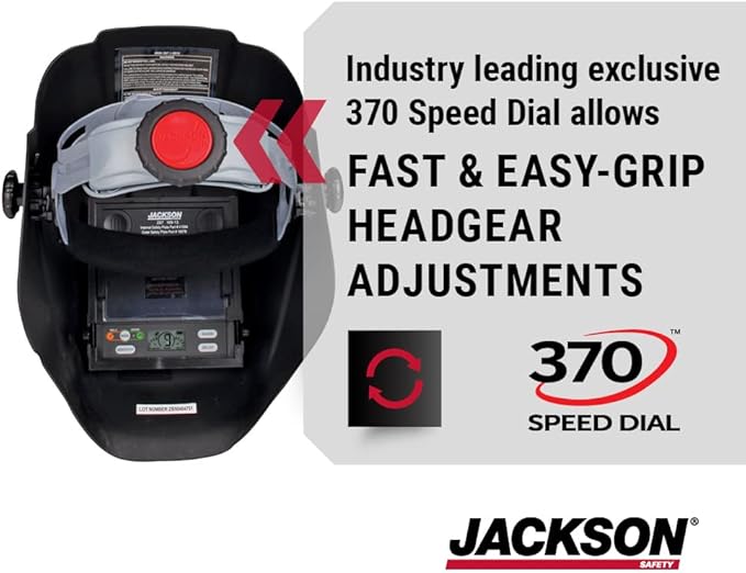 Jackson Safety HLX 100 Welding Hood - Ultra Lightweight Auto Darkening Welding Helmet with Insight Digital Variable ADF - ANSI Z87.1