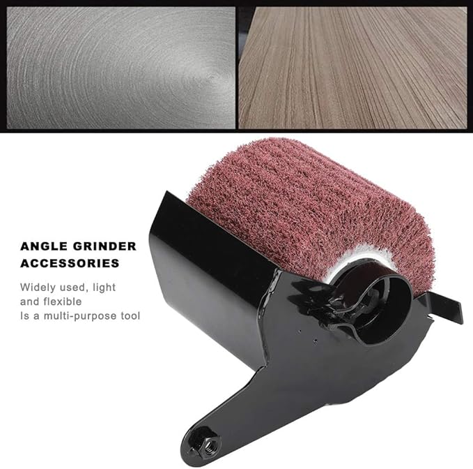 Burnishing Machine, Deosdum Belt Sander Angle Grinder Accessories Polishing Wheel Drawing Machine Multifunctional Interchange Burnishing Polishing Machine