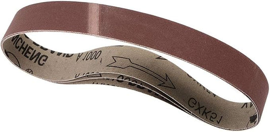 3 Pack 1-1/8 x 21 inch Sanding Belt 1000 Grit Sanding Paper, Aluminum Oxide Abrasive Sander Belts for Metal Grinding Woodworking