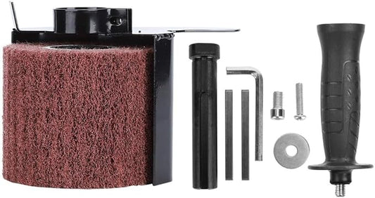 Burnishing Machine, Deosdum Belt Sander Angle Grinder Accessories Polishing Wheel Drawing Machine Multifunctional Interchange Burnishing Polishing Machine