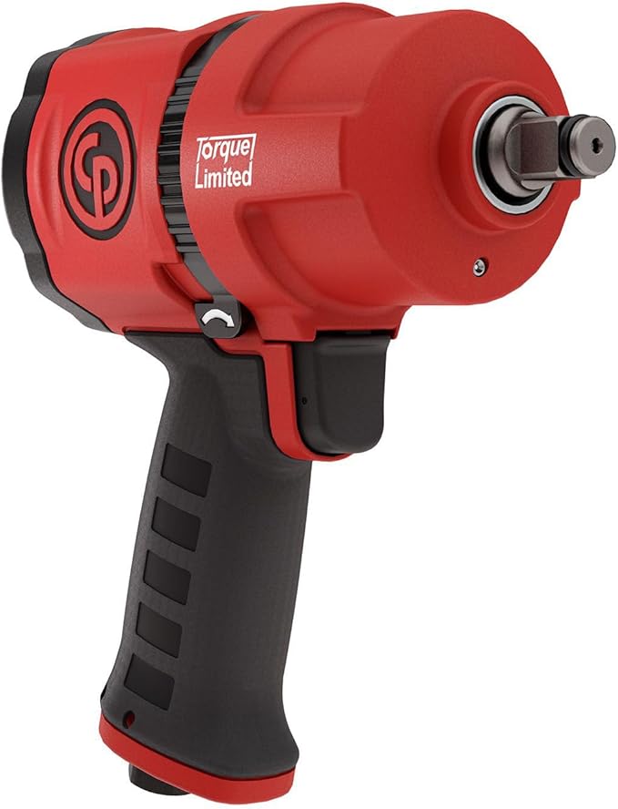 Chicago Pneumatic CP7748TL - 1/2 Inch Air Impact Wrench, Torque Limited, Pistol Handle, Max Torque Reverse Output 960 ft.lbs / 1300 Nm - 7000 RPM, Twin Hammer