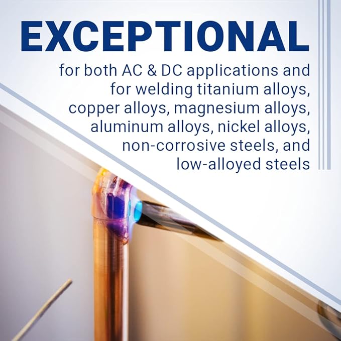 Midwest Tungsten Service TIG Welding Tungsten Electrodes 10-Pack (Grey - 2% Ceriated Tungsten (WC20/EWCe-2), 0.040")