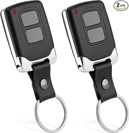 LAWOHO Purple Learn Button Garage Door Remote 315MHz Compatible with LiftMaster 371LM 373LM Craftsman 139.53753 139.53985D Chamberlain 950CD Opener Security+ 2 Pack