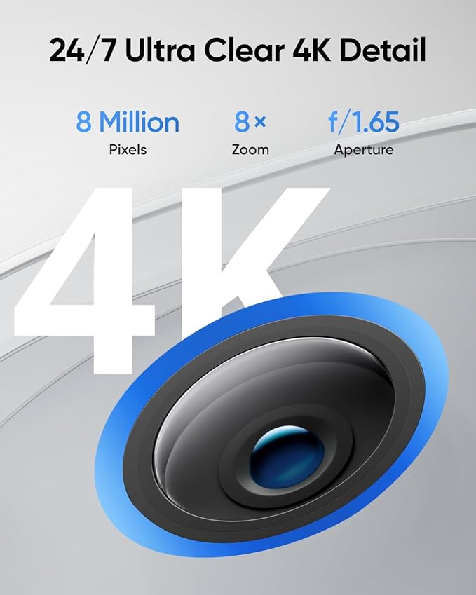 eufy Security eufyCam E330 (Professional) Add-On Camera, Outdoor Security Camera, 4K Resolution, 24/7 Recording, Plug-in, Enhanced Wi-Fi, Face Recognition AI, No Monthly Fee, Requires HomeBase 3