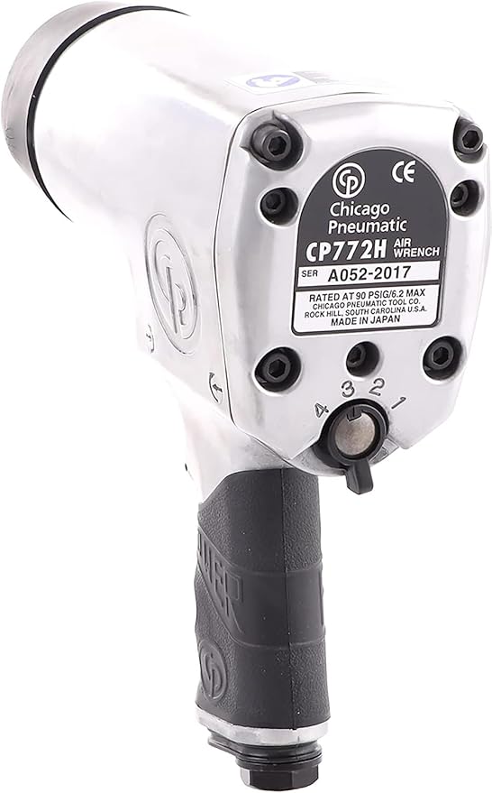 Chicago Pneumatic CP772H Air Impact Wrench (3/4 Inch), Air Impact Gun Industrial Repair & Assembly Tool, Pistol Handle, Pin Clutch, Max Torque Output 1000 ft. lbf/1350 Nm 4200 RPM