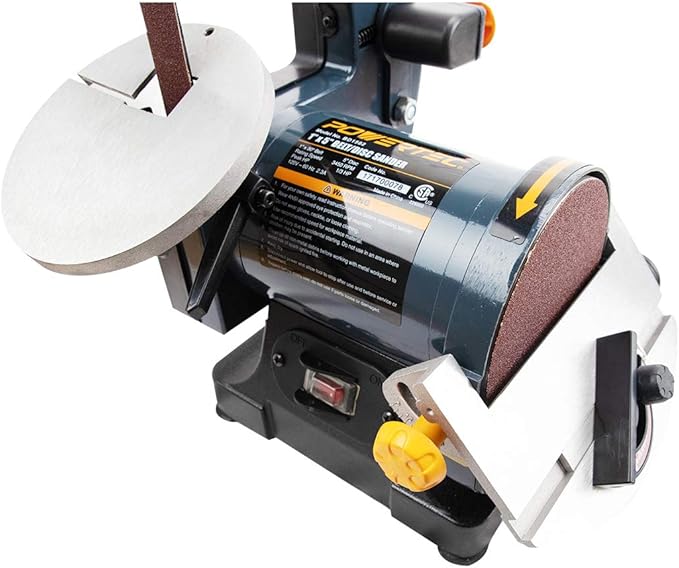 POWERTEC BD1502 Belt Disc Sander for Woodworking | 1 in. x 30 in. Belt Sander with 5 in. Sanding Disc