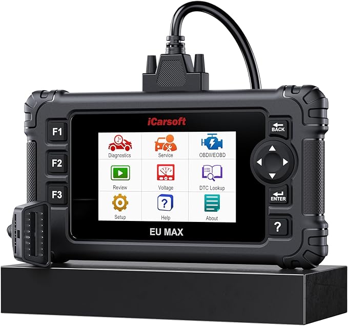 Bidirectional OBD2 Diagnostic Tool for BMW/Mini/Mercedes-Benz/Audi/Porsche/Volkswagen etc,2025 iCarsoft EU MAX Code Reader Scanner, All System, 44 Services