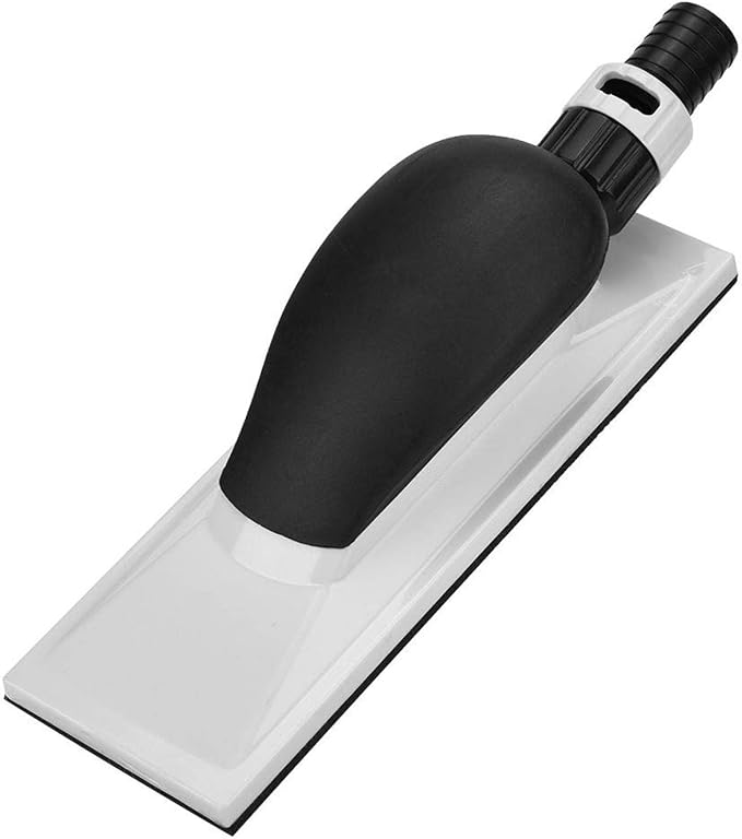 Hand Sanding Block, Dust Extraction Sanding Grinding Sponge Pad Dust Free Hand Sander with Handle 200 * 70mm for Wood Polishing, Household Cleaning, Car Repair