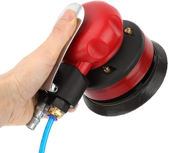 Pneumatic Water Sander, 5" Pneumatic Polisher Air Water Sander 1/4" Inlet Grinding Machine Kit