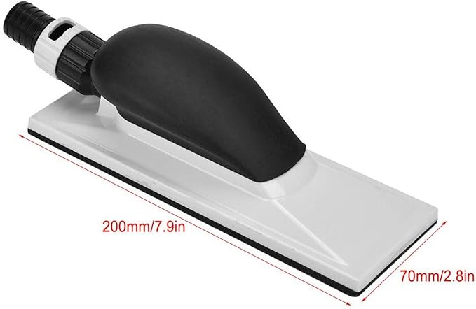 Hand Sanding Block, Dust Extraction Sanding Grinding Sponge Pad Dust Free Hand Sander with Handle 200 * 70mm for Wood Polishing, Household Cleaning, Car Repair