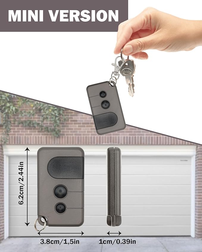 for Sears Craftsman Garage Door Opener Remote 139.53753 HBW2028 315MHz Liftmaster 371LM 373LM Chamberlain 950CD 953CD with Purple Learn Button (Mini Version)