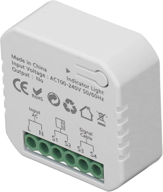 Garage Door Opener, Smart Garage Door Controller with APP Remote Control, Real Time Monitoring, and Time Setting Function for Zigbee, Gate Openers (US Plug)