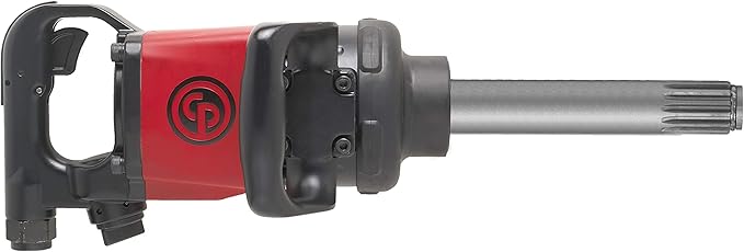 Chicago Pneumatic CP7782-SP6 Impact Wrench (#5 Spline), 6 Inch Ext. Anvil, Air Gun Industrial Repair & Assembly Tool, D-Handle, Pinless Rocking Dog, Max Torque Output 1920 ft. lbf/2600 Nm, 5200 RPM