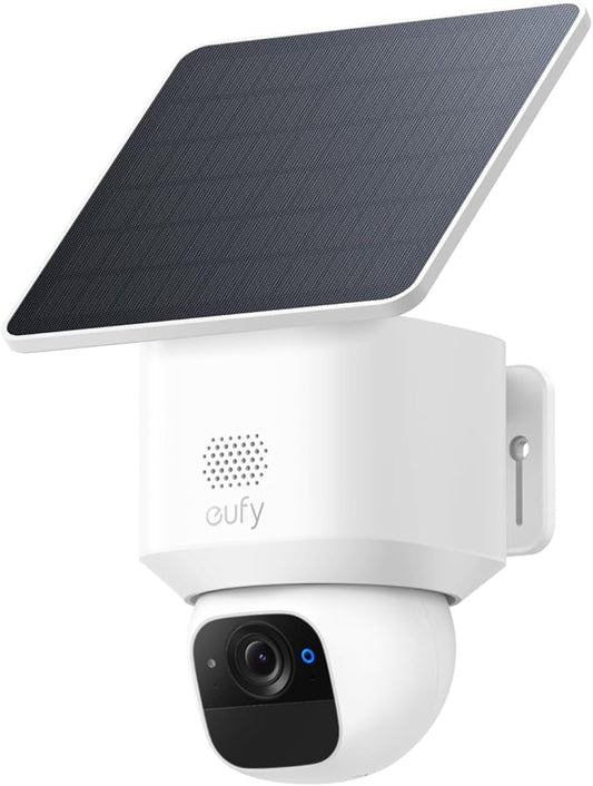 eufy Security SoloCam E30, Security Cameras Wireless Outdoor, Solar Camera Outdoor Wireless, 360° Pan, AI Tracking, 2K Clarity, HomeBase S380 Compatible, No Monthly Fee, only Support 2.4Ghz