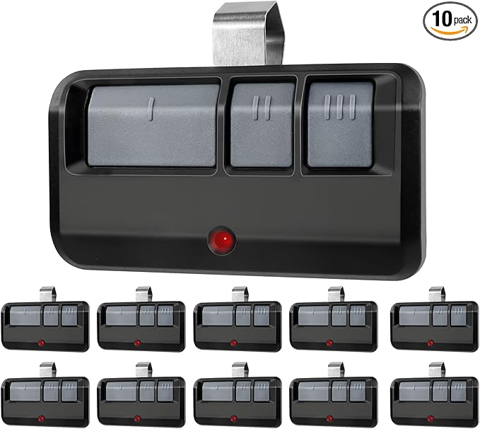 893MAX Garage Door Opener Remote, for LiftMaster/Chamberlain/Craftsman Garage Door Opener, Universal Garage Door Opener Remote Replaces 893LM G953EV-P2 890MAX （10 Pack）