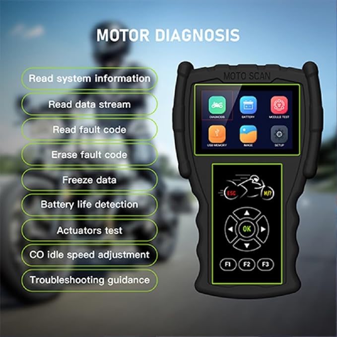 Original TopDiag M100 Pro Motorcycle Scanner Professional Diagnostic Tool for Motorcycle (Full Version)