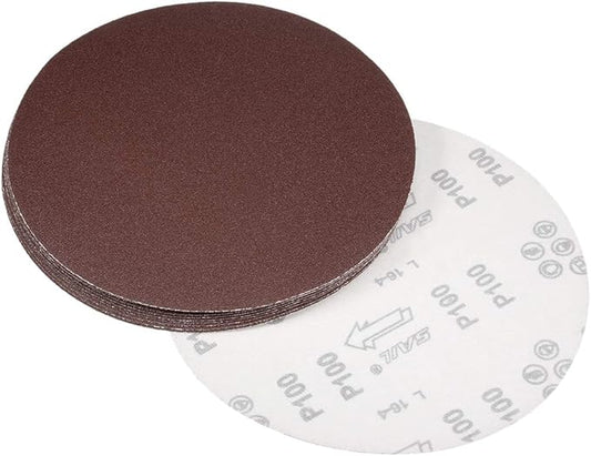 uxcell 9 Inch Sanding Disc 100 Grits Flocking Sandpaper for Sander 10 Pcs